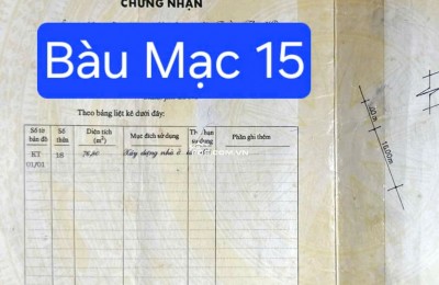 Bán nhà 2 mặt tiền đường Bàu Mạc 15 - Nhà C4